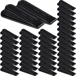 Frienda 36 Pcs Door Stoppers Heavy Duty Door Stop Wedge Rubber Door Stoppers for Door Bottom Carpet Tile Concrete Wooden Floor