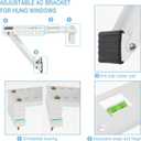 HOXHA Window AC Bracket, Universal Window Air Conditioner Support Bracket, Heavy Duty Window AC Mount, Air Conditioner Holder for Hung Windows, Support Up to 200 lbs