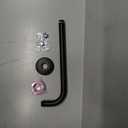 OFFO Shower Arm with Flange, 24 Inches Wall Mount Replacement Angle Shower Head Arm Wall-Mounted For Fixed Shower Head & Handheld Showerhead, Matte Black