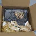 Clysee 25 Pcs Mini Birthday Gift Bags with Handles Black and Gold Party Favor Bags Bulk for Birthday Wedding Anniversary Supplies Decorations, 5.51 x 2.36 x 4.72 Inches (Cheers to 60)