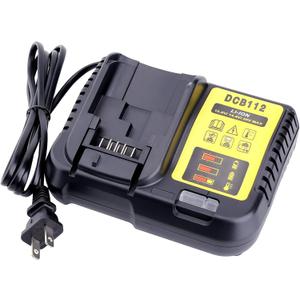 Biswaye DCB112 DCB115 20V Max Charger Charges All DCB201 DCB204 DCB606 DCB609 DCB207 DCB206 DCB203 DCB200 DCB120 DCB127 12V Max, 20V Max and 60V Max Li-Ion Cordless Tool Battery Packs