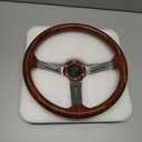 RASTP 13.5 Inch Wood Grain Boat Steering Wheel with 3/4 Axle Marine Steering Wheel Adapter for Most Marine boats,Vessels,Yachts,Pontoons