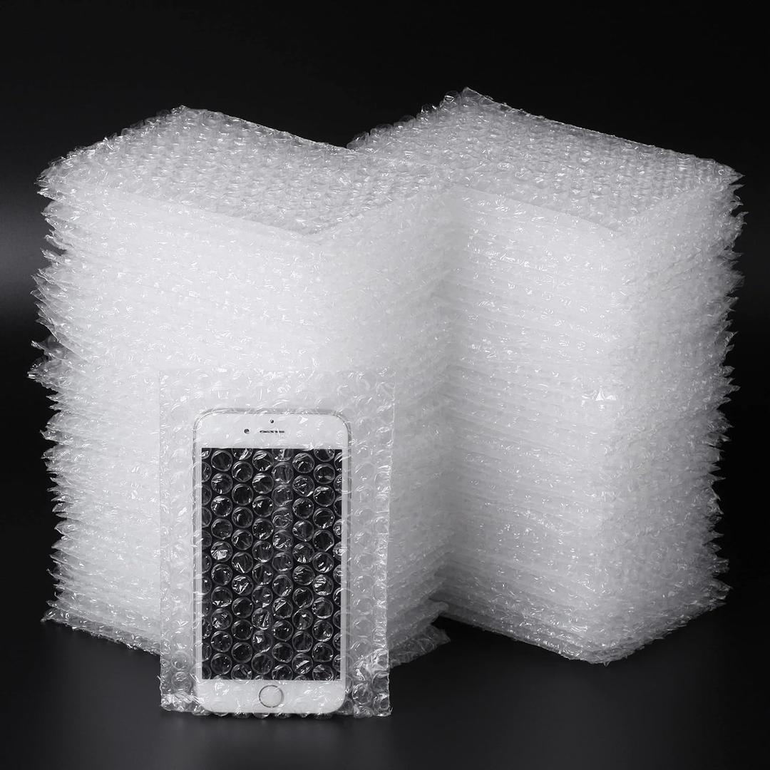 Mr. Pen - Bubble Cushion Wrap Pouches, 100 Pack, 4x6 Inches, Bubble Wrap Sleeves for Shipping & Packing