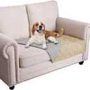 Ameritex Waterproof Dog Bed Cover Pet Blanket for Furniture Bed Couch Sofa Reversible (30x53 Inch (Pack of 1), Beige+light grey)