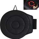 360 Rotating Seat Cushion for Car,Swivel Car Seat for Car for Elderly Support, Non Slip, Memory Foam, Ergonomic Design (Black)