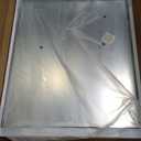 New Upgrade 40X32 Inch Wall Mounted Bathroom Mirror, Black Metal Frame Rounded Rectangle Mirror, Bathroom Vanity Mirror with Tempered Glass for Washroom Bedroom Living Room