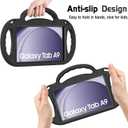 AVAWO Kids Case for Samsung Galaxy Tab A9 2023 8.7 Inch/A7 Lite 2021 Cover, with Strap, Shockproof, Lightweight Handle Stand 2023(SM-X110/X115/X117)/2021(SM-T220/T225/T227), Black