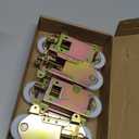 Therwen 8 Pcs 2-1/2 Inch Sliding Mirror Closet Door Roller Wheels Replacement Assembly 1-1/2 Inch Nylon Concaved Ball Bearing Wheels, Sliding Glass Screen Door Hardware Fits