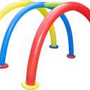 BANZAI Splash Tunnel Sprinkler, Length: 82 in, Width: 76 in, Height: 50 in, Inflatable Outdoor Backyard Splash Toy