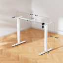ErGear Electric Standing Desk Legs, 4 Memory Height Settings Height Adjustable Desk Frame, Sit Stand Table Legs Up to 47.2", Ergonomic Stand up Converter Base Workstation, White Frame Only