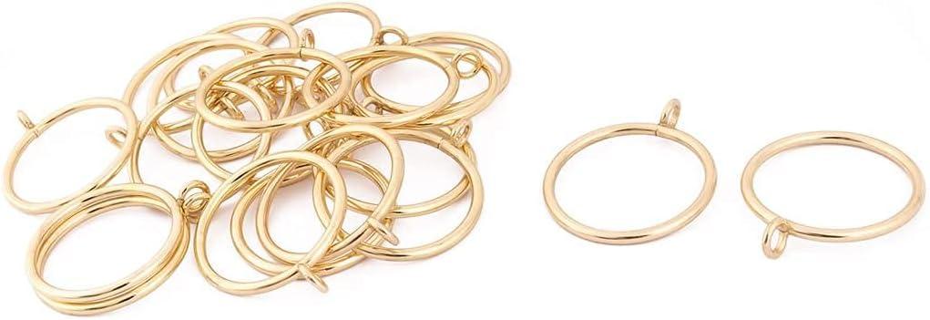 XYWHPGV Metal Home Shower Curtain Drapery Hanging Hook Pendant Ring 20 Pcs Gold Tone(44b27 3efb3 da7b7 65168 012c2 d764b