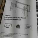 HOME VISION Ultra-Large TV Mount Bracket for 32-90 Inch TVs, Supports up to 132lbs with Sliding Design, Heavy Duty TV Wall Mount for up to 24" Studs with Swivel, Tilt, Max VESA 600x400mm, HVX601