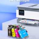 LC203XL LC201XL Ink Cartridges Brothers Printer Replacement for Brother LC203 LC201 LC-203 LC-201 to Use with MFC-J480DW MFC-J485DW MFC-J4420DW MFC-J4620DW MFC-J885DW Printer (4B/2C/2M/2Y, 10 Packs)