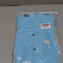 Chicaressence Linen Shirts for Men, Casual Button Down Shirt Men, Cotton Linen Hooded Short Sleeve Shirt in Beach Summer (US, Alpha, Large, Regular, Regular, Blue(Short Sleeve))