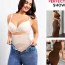 Nebility Tummy Control Shapewear Shorts High Waisted Body Shaper Butt Lifting Panties Thigh Slimmer Girdle (Brown, L)