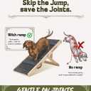 Adjustable Dog Ramp for Small Dogs, Foldable Pet Ramp for Bed & Couch, Non-Slip Indoor Ramp, Portable, Joint-Friendly Design, Supports up to 35 lbs