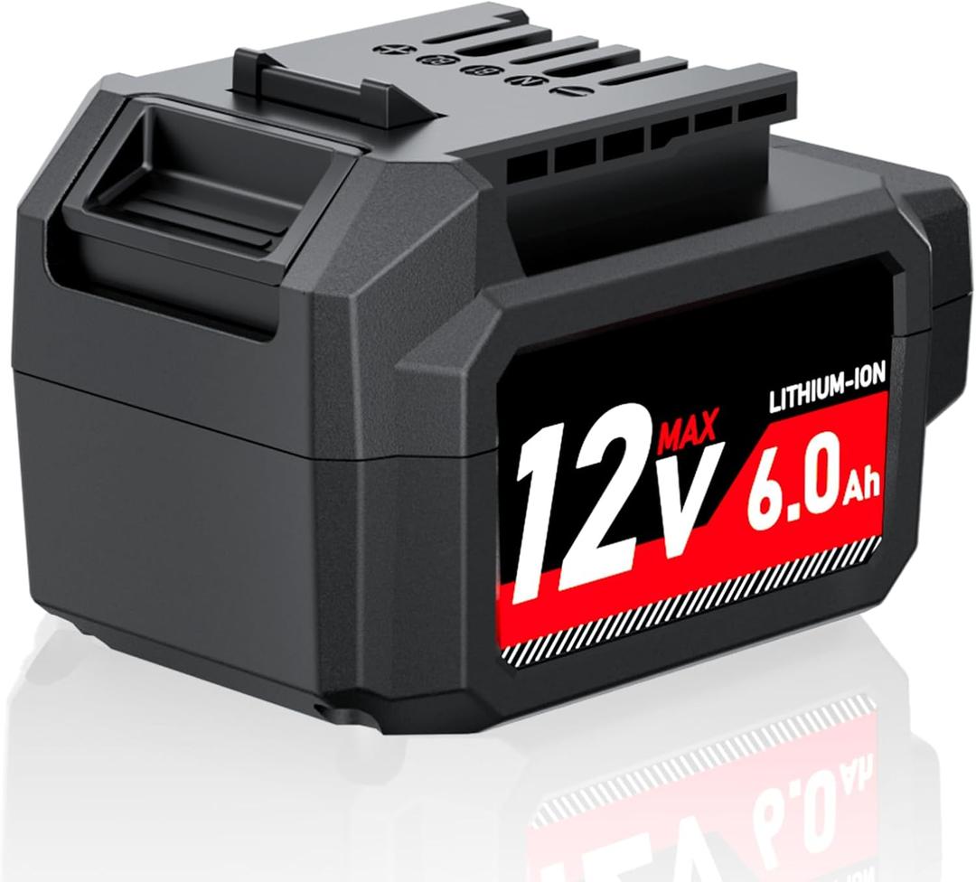 Replacement for Skil 12V Battery 6.0Ah BY5020A-00 PWRCore Lithium Battery with USB-A Power Port, Compatible with SKIL PWRCore 12 Volt Cordless Power Tools, for Skil Battery