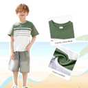 PATPAT Family Matching Summer Outfits, Mommy and Me Matching Shirts Dresses Paisley Print Matching Dresses for Family (2T, Green Paisley Floral)