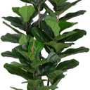 Yepdin Faux Fiddle Leaf Fig Tree 6 FT - Artificial Ficus Tree with Tall Artificial Plants Large 69 Fiddle Leaves - Lifelike Fake Trees for Home Decor Living Room Indoor Outdoor