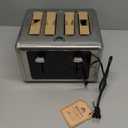 4 Slice Toaster, Touchscreen & Dual Independent Control Panel5 Basic Functions & Digital Countdown Toasters, 6 Shade Settings6 Bread Types, Smart Bread Maker Mute/Screen-Off,Gray