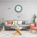 Large Wall Clock for Living Room Decor Modern Big Wall Clock for Kitchen Bedroom Home Decoration Extra Giant Black Clock Battery Operated for Dining Room Bathroom Office Decorative 18 Inch