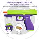 Automatic Shell Ejecting Toy Gun Pistol, Soft Bullet Toy Gun for Boys, Education Model Realistic Toy Pistol Shooting Game Toys Gifts Birthday for Boys Girls Adults