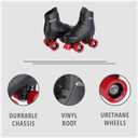 Chicago Skates Girls Rink Roller Skate - White Youth Quad Skates, J10