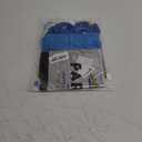 Blue Happy Birthday Decorations for Men Blue and Silver Biirthday Balloon Letters Banner with Heart-Shaped Champagne Bottle Glass Balloons Rose Petals for Room Birthday Party Decor