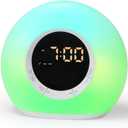 iHoo All-in-One Alarm Clock with Sound Machine, Touch Control NightlightTwo Alarms, 10 White Noises, Snooze and Sleep Timer, Ideal for Adults, Teens and Children