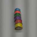 Lyrow 200 Yards Rainbow Satin Ribbon 1.5 Inch Christmas Colorful Ribbon Bouquet Accessories Multicolor for Flower Gift Wrapping Bows Christmas Decorations DIY Crafts Birthday Party