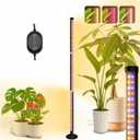 Standing Grow Light with 3 Light Modes & Timer  48 Inch Vertical Grow Lights for Indoor Plants, Full Spectrum Floor Grow Light with Timer, Tall Grow Lights for Indoor Plants