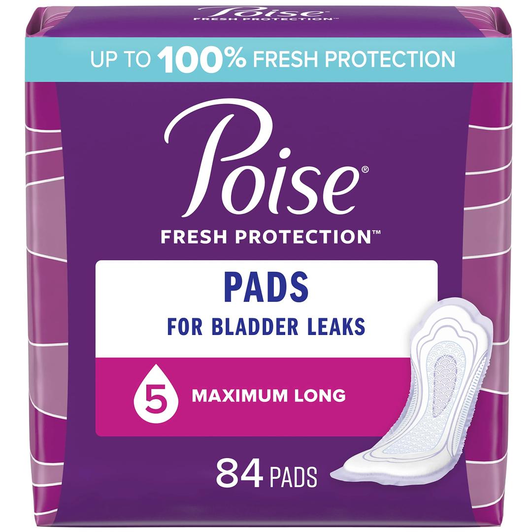 Poise Fresh Protection 42 Pads 5 Dots Maximum Long Poise Fresh Protection 42 Pads 5 Dots Maximum Long