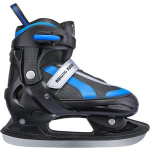 Adjustable Ice Skates for Kids: Ice Hockey Skates for Boy, Girl, Beginner, Youth, Junior, Suitable Outdoor and Skating (Medium(12J-2 US), Blue)