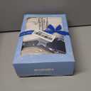 Bassinet Sheets & Waterproof Bassinet Mattress Pad Protector 4 Pack Set, Viscose Terry, Universal Fit for Oval, Hourglass and Rectangular Mattress, Grey & Navy (32" X 17")