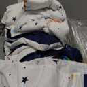 PINNKKU 4-Piece Toddler Bedding Set, Includes 1 Flat Sheet, 1 Fitted Sheet, 1 Comforter and 1 Reversible Pillowcase, Standard Toddler Comforter & Sheet Set, Ultra Soft Toddler Bed Set, Solar System