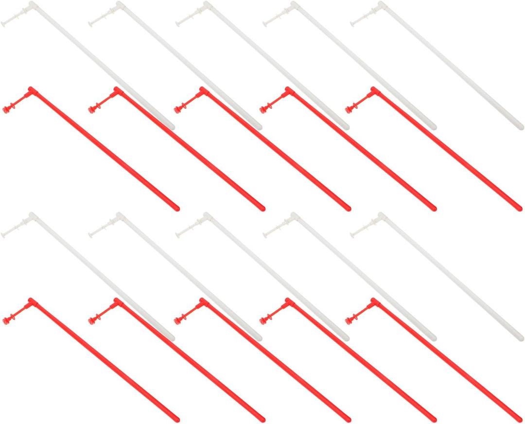 GANAZONO Plastic Pinwheel Pole Accessories 20 Pack Solid Windmill Rods 10.83 Inch DIY Sticks for Garden and Lawn Decoration