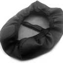 Microfiber Leather Car Center Console Lid Armrest Box Cover Trim for Jeep for Grand for Cherokee 2011 2012 2013-2019 Gearshift Cover(Black1 Elastic Band)