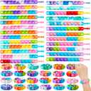 JOYIN Pop Fidget Toys pops Bulk 25 Pack Party Favors for Kids 4-8,8-12 Year, Fidget Bracelets Sensory Toys for Birthday Carnival Halloween Christmas Prizes Gifts Goodie Bags Stuffers for Kids