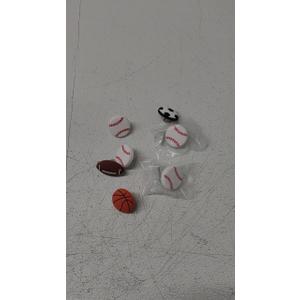 16 Pcs Sports Ball Dresser Knobs for Kids Baseball Basketball Dresser Drawer Knobs for Boys Football Soccer Hardware Drawer Pulls Handles for Cabinet Party Decor (Novel Style)