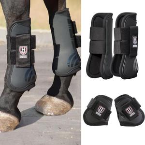 Harrison Howard Horse Tendon Boots Open Front/Fetlock Boot for Horse Protective Boots for Jumping, Trail Riding Set of 4, 
Size: Extra Full (X-Large)