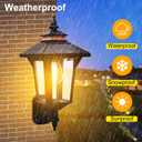 Solar Wall Lights Outdoor : Dusk to Dawn Solar Porch Ligh,3 Modes & Motion Sensor Waterproof Wall Sconce Lantern Lamp for Patio Garage Garden Barn Yard House, 2 Types of Wall Mount, 2 Pack