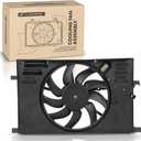 A-Premium Engine Radiator Cooling Fan Assembly Compatible with Select Jeep & Ram & Fiat Models - Renegade 2015-2018, ProMaster City 2015-2018, 500X 2016-2018 - Replace# 68247205AA, 68360299AA