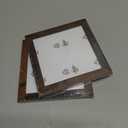 2 x 5x5 Picture Frame Deep Brown for Wall Hanging or Tabletop, Wood 5 x 5 Frame Photo Frame for Wall Horizontally or Vertically, Deep Brown, 1 Pack