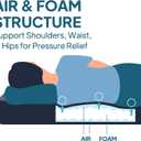 Lost Horizon Truck Bed Camping Air Mattress with Foam, Self Inflating Sleeping Pad for Tacoma 6FT with Pump Sack, 4.5" Thick