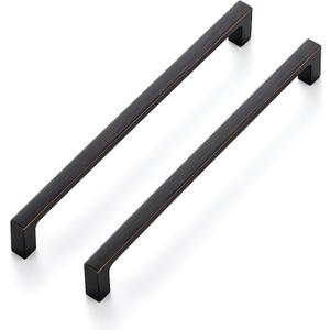 Ravinte 30 Pack Solid 7-1/2 Inch Kitchen Square Cabinet Handles Oil-Rubbed Bronze Cabinet Pulls Drawer Pulls Kitchen Cabinet Hardware Kitchen Handles