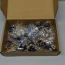 Ravinte 30 Pack 1-1/4 inch Matte Black Zinc Euro-Style Cabinet Knobs, Drawer Pulls & Door Handles