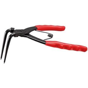 Toolwiz Snap Ring Pliers Heavy Duty, Internal Retaining Ring C Clip Circlip Pliers 90 Degree for Trucks Motorcycles Cars, Red