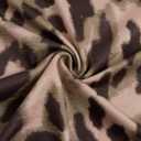 Women's Summer T Shirt Casual Cheetah Print Short Sleeve T Shirt Vintage Tee Top Streetwear (Brown, L)