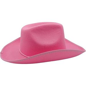 4E's Novelty Cowboy Hat for Women & Men, Felt Cowgirl Hat for Adults, Western Party Dress Up Accessories, Size 57