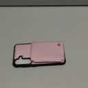 Compatible with Magsafe for Samsung Galaxy S25 Plus Wallet Case Magnetic Card Holder, RFID Blocking 2 in 1 Detachable Kickstand Shockproof Case for Women Men, Pink